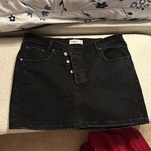 Black Jean skirt. Size 14